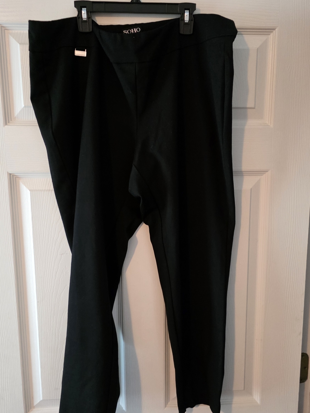 SOHO Black Women's Ponte Pants